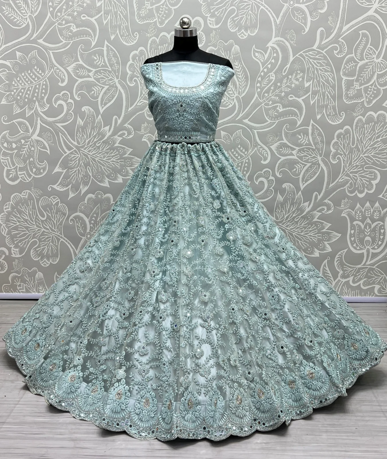 Designer Bridal Net Lehenga Choli Collection 2463