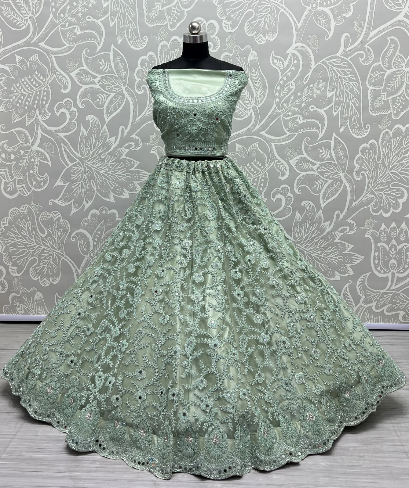 Designer Bridal Net Lehenga Choli Collection 2463
