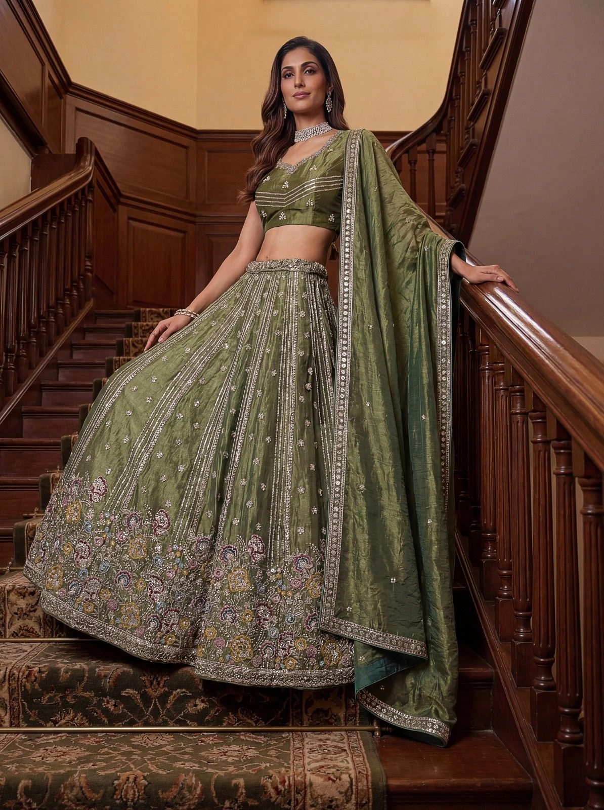 Designer Dori Embroidered Lehenga Choli