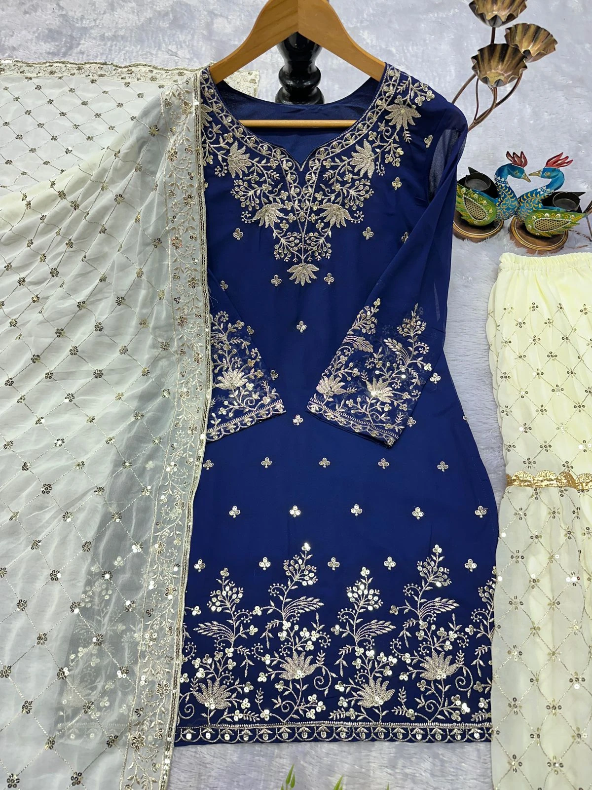 Designer Fox Georgette Palazzo Set
