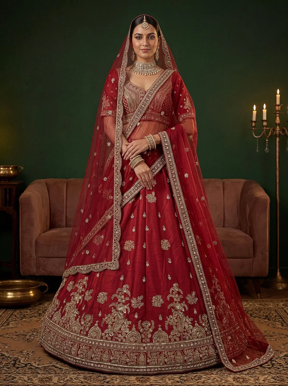 Designer Gadhwal Silk Lehenga Choli 3017 Collection