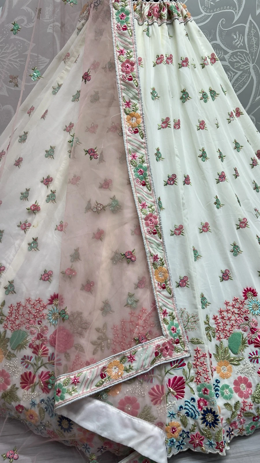 Designer Georgette Embroidered Lehenga Choli 2403 Collection