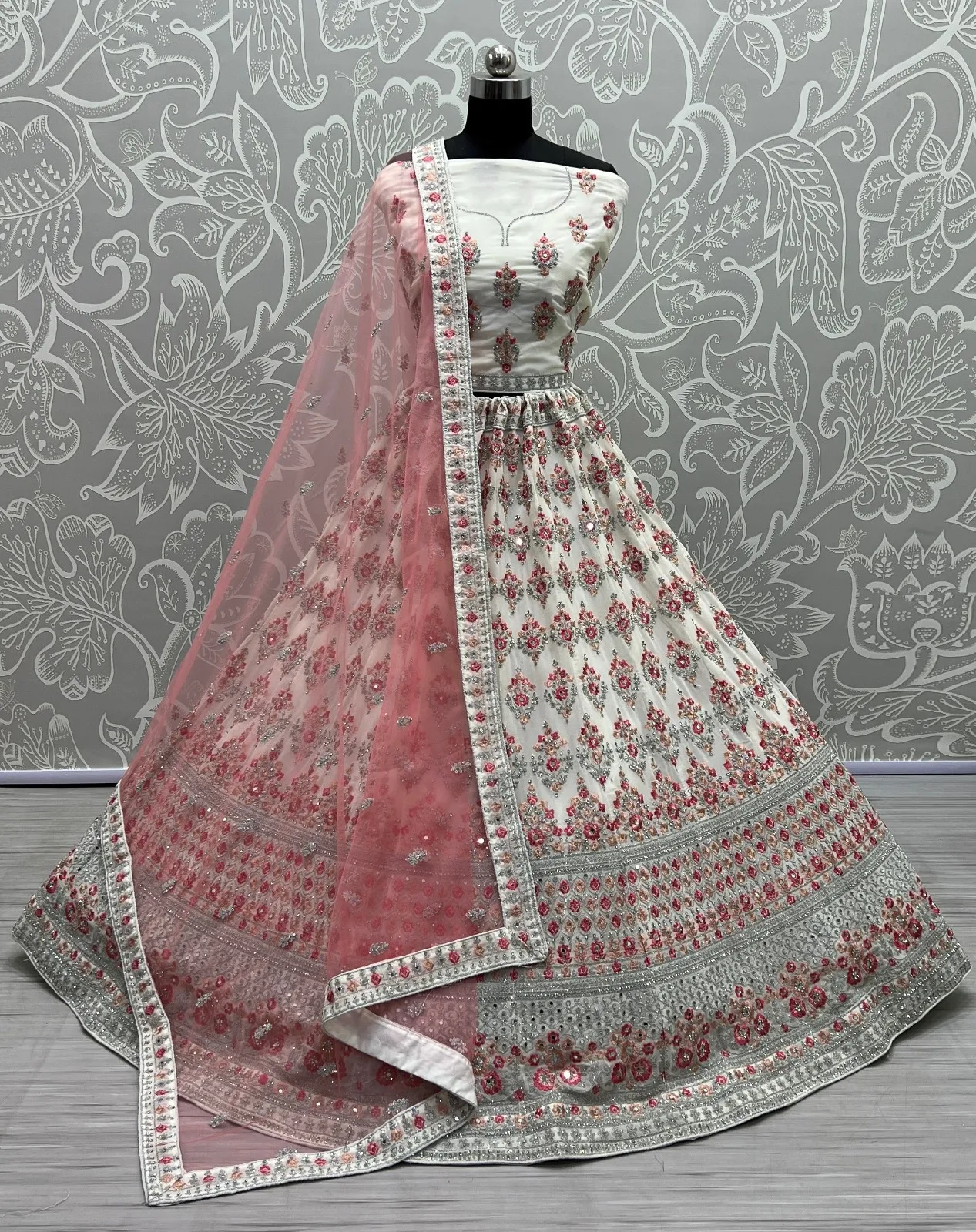 Designer Georgette Embroidered Lehenga Choli 2408 Collection