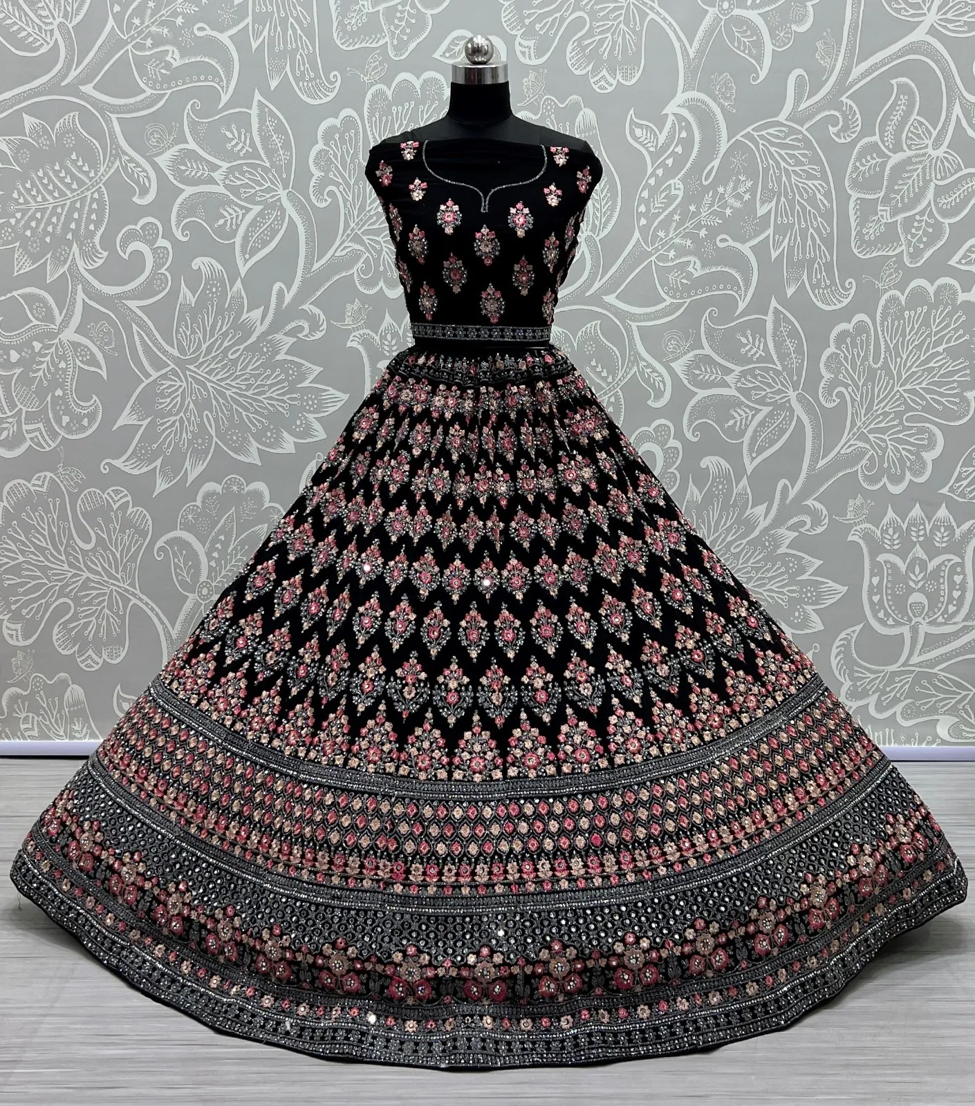 Designer Georgette Embroidered Lehenga Choli 2408 Collection