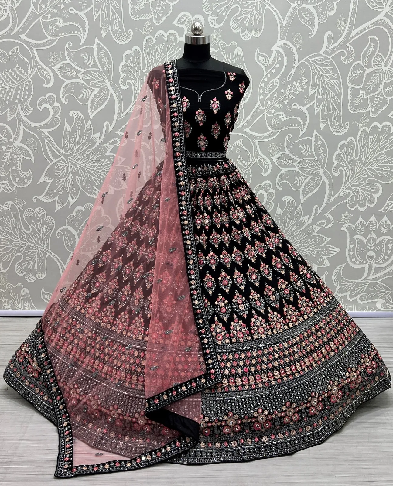 Designer Georgette Embroidered Lehenga Choli 2408 Collection