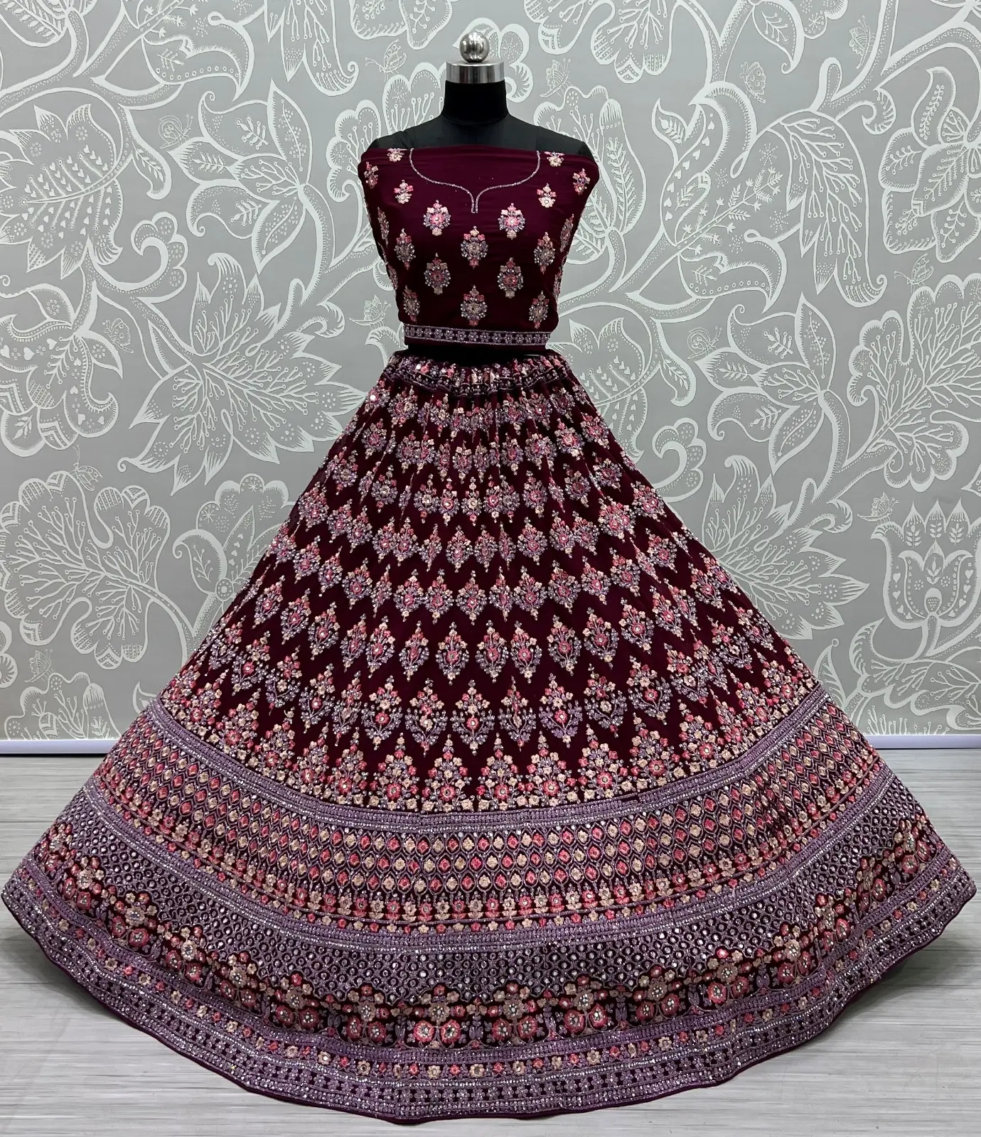 Designer Georgette Embroidered Lehenga Choli 2408 Collection