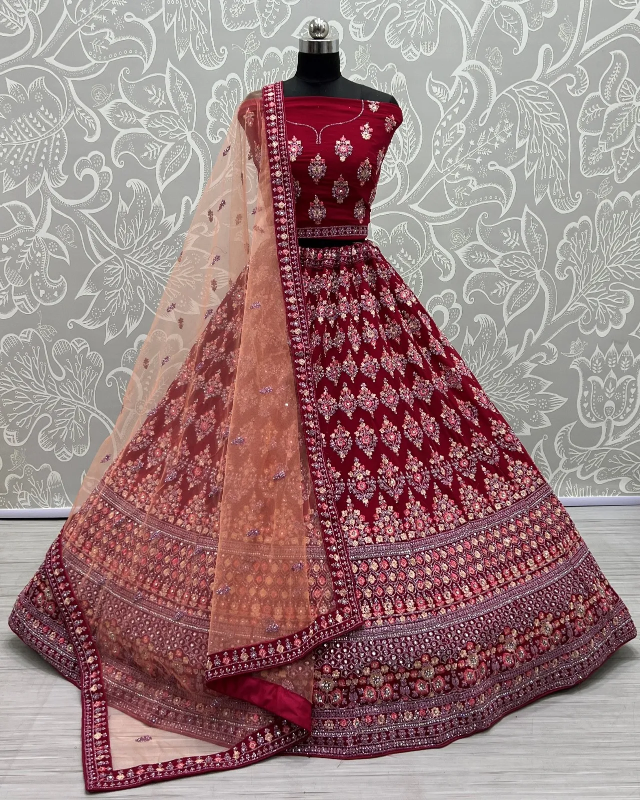 Designer Georgette Embroidered Lehenga Choli 2408 Collection