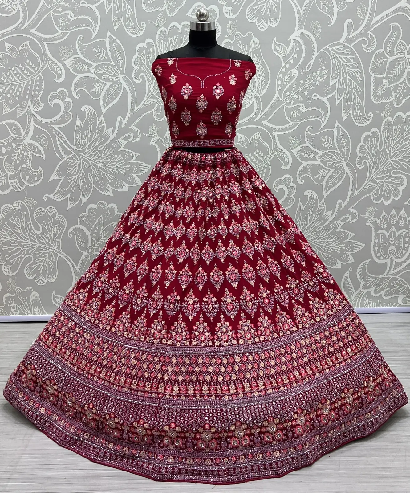 Designer Georgette Embroidered Lehenga Choli 2408 Collection