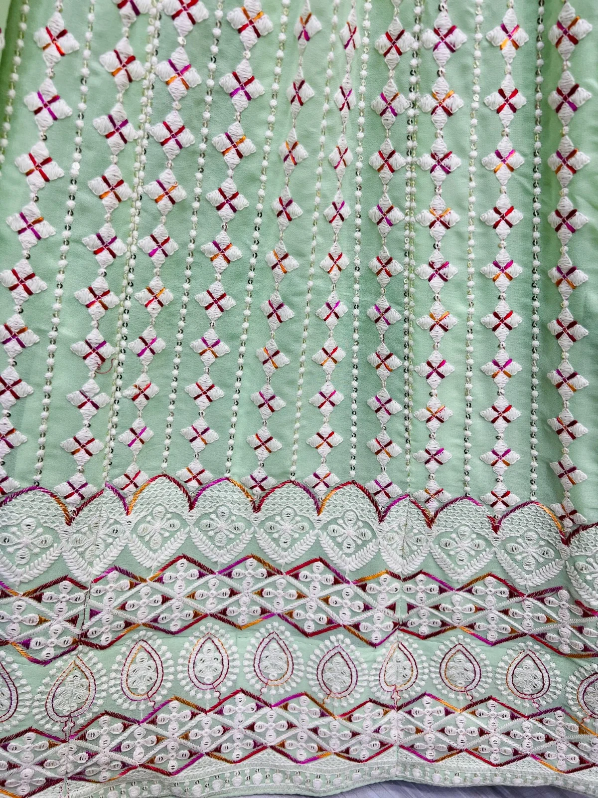 Designer Georgette Embroidered Lehenga Choli A2311-A