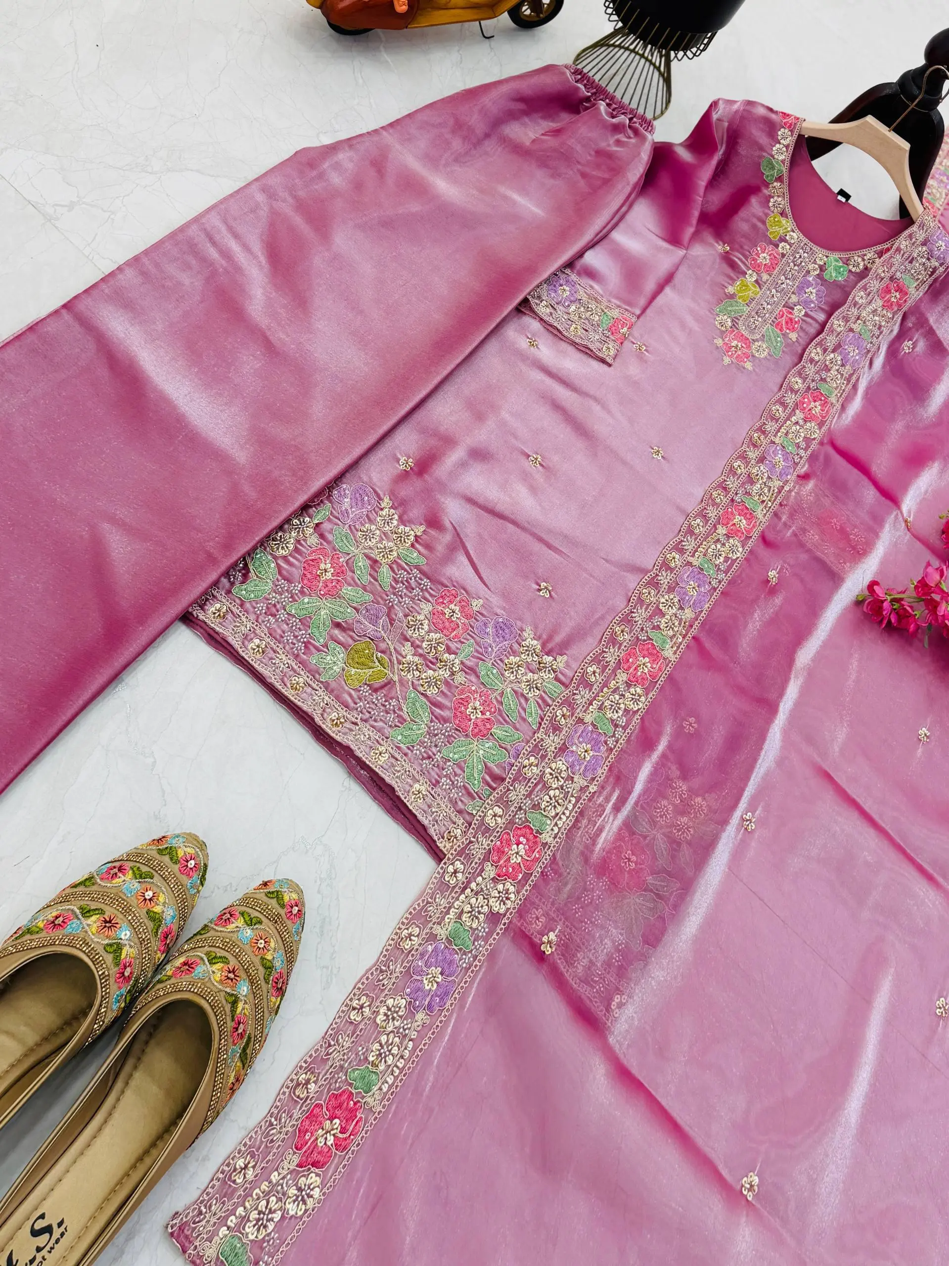 Designer Jimi Cho Palazzo Set With Dupatta