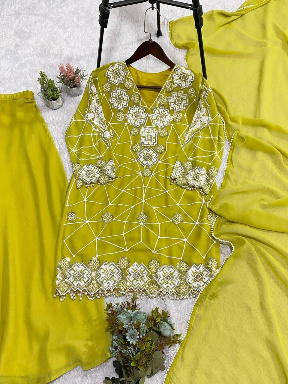 Designer Mother Georgette Palazzo Set
