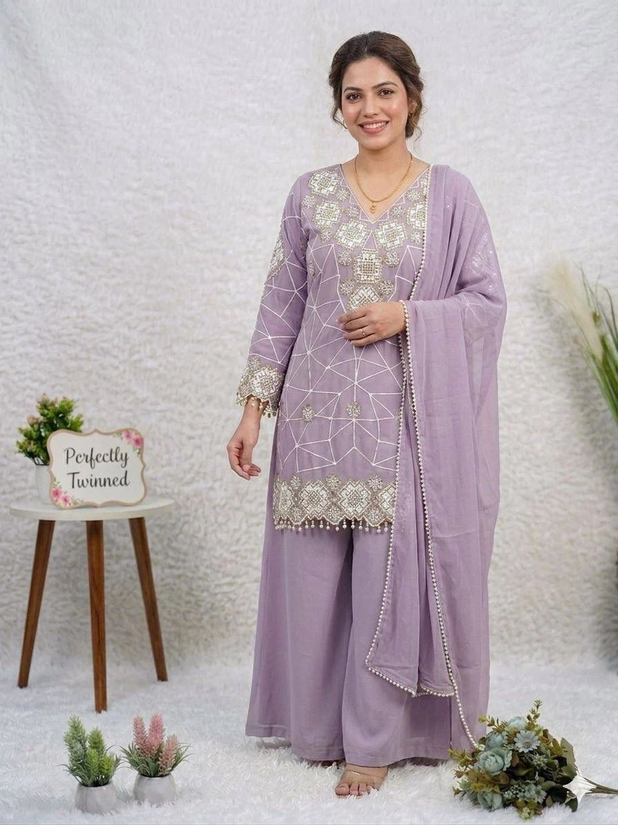 Designer Mother Georgette Palazzo Set