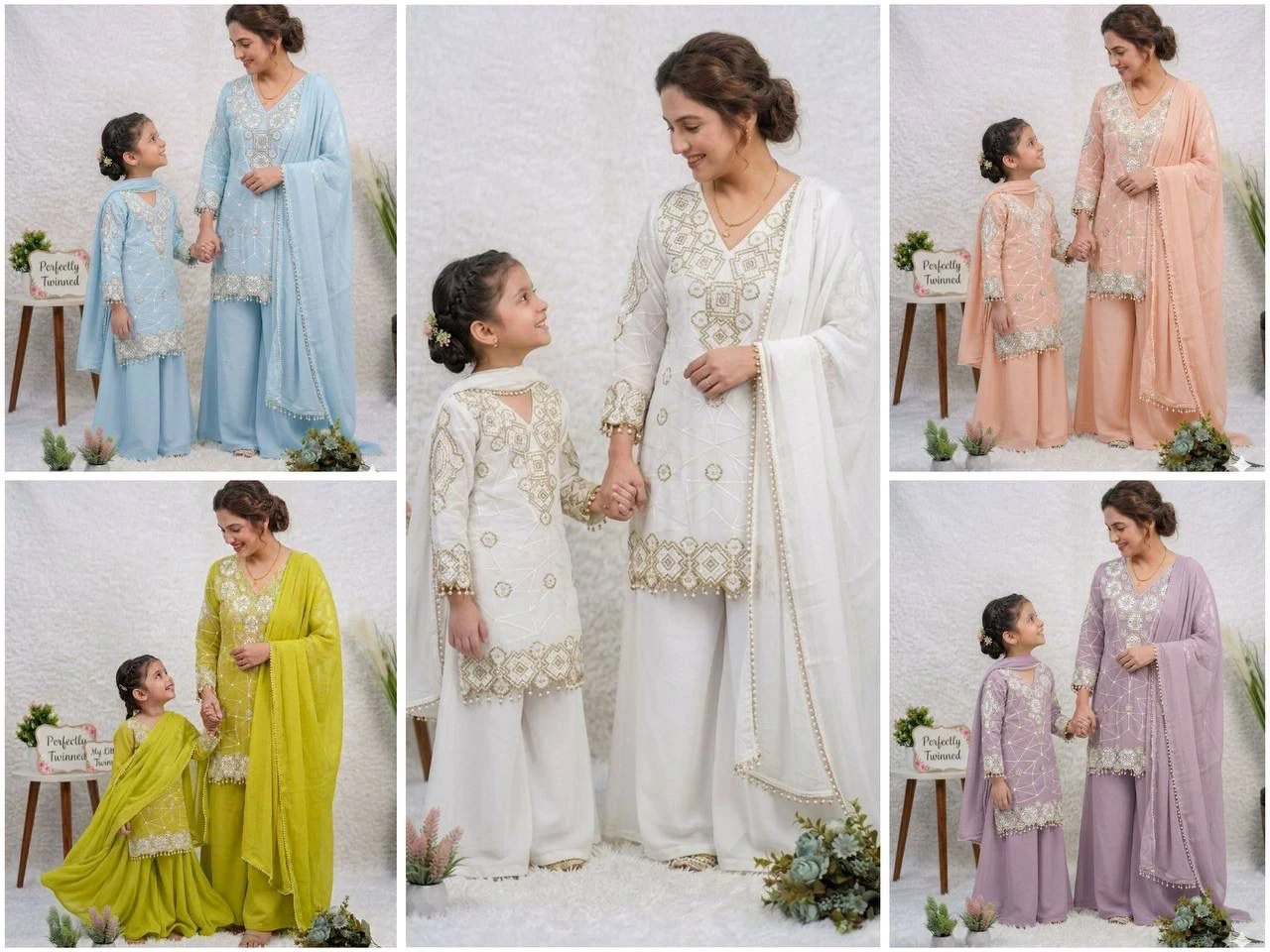 Designer Mother Georgette Palazzo Set