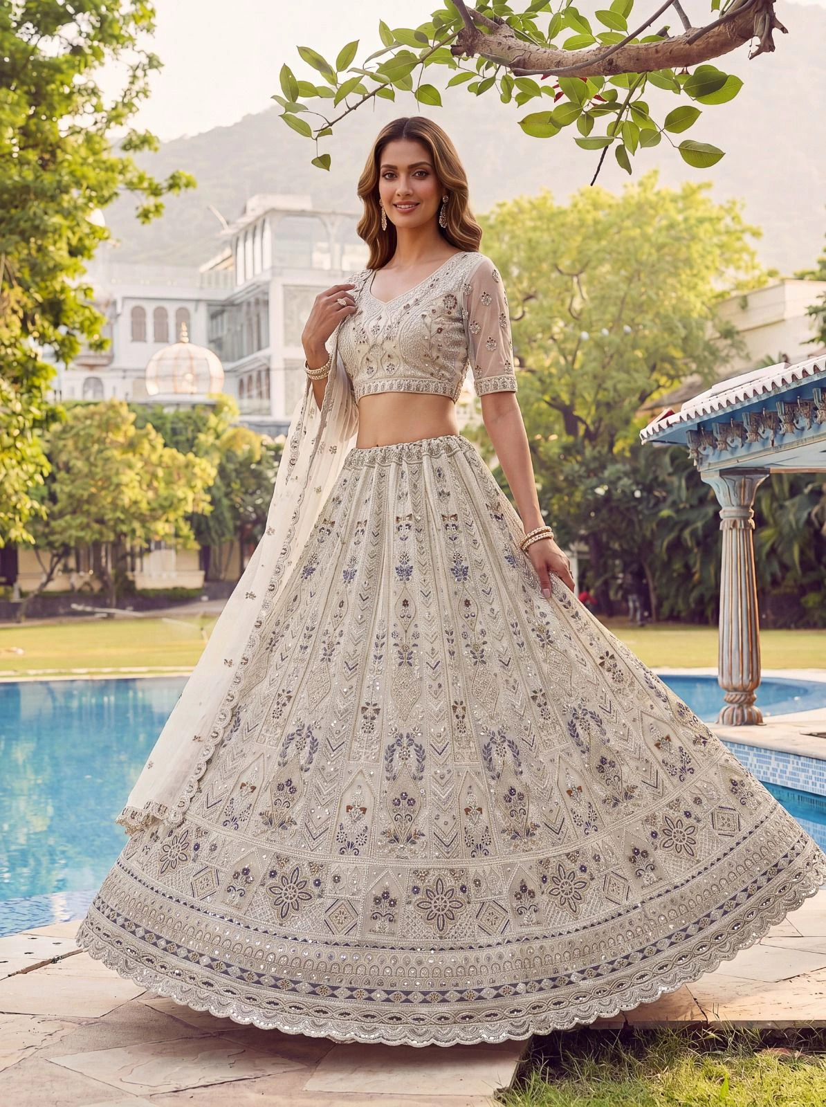 Designer Net Lehenga Choli 3020 Collection