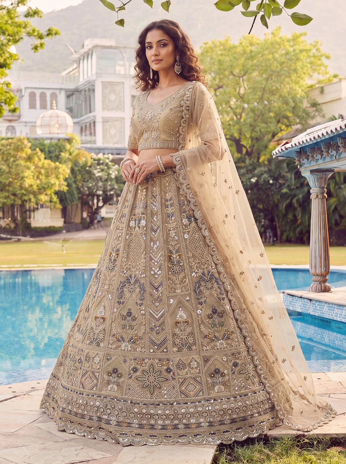 Designer Net Lehenga Choli 3020 Collection