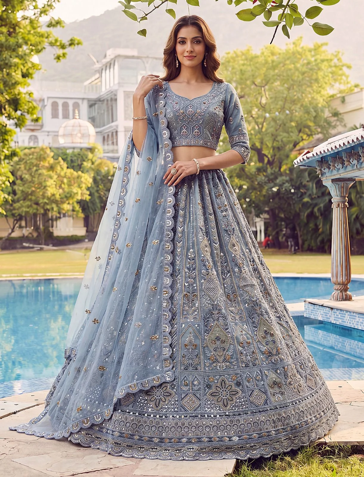 Designer Net Lehenga Choli 3020 Collection