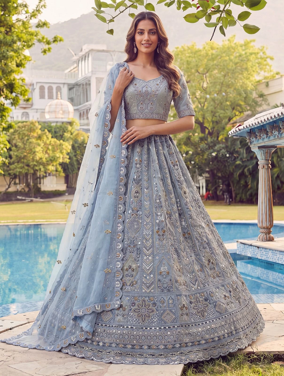 Designer Net Lehenga Choli 3020 Collection