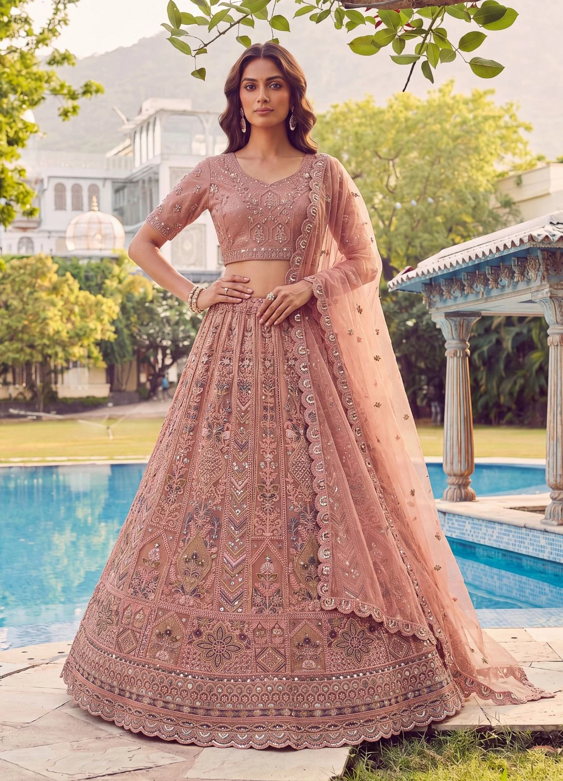 Designer Net Lehenga Choli 3020 Collection