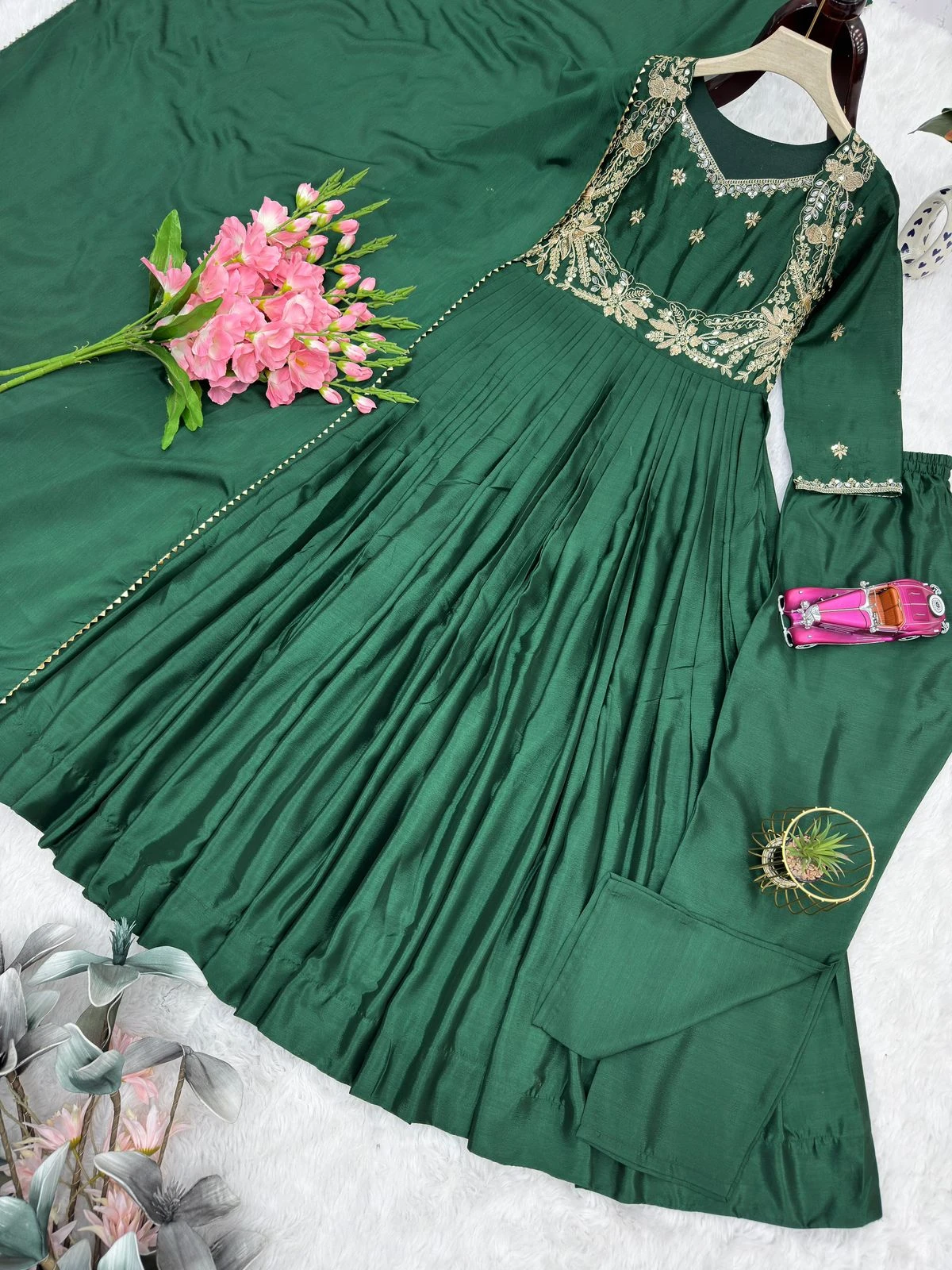 Designer Party Wear Gown Pant Dupatta Collection