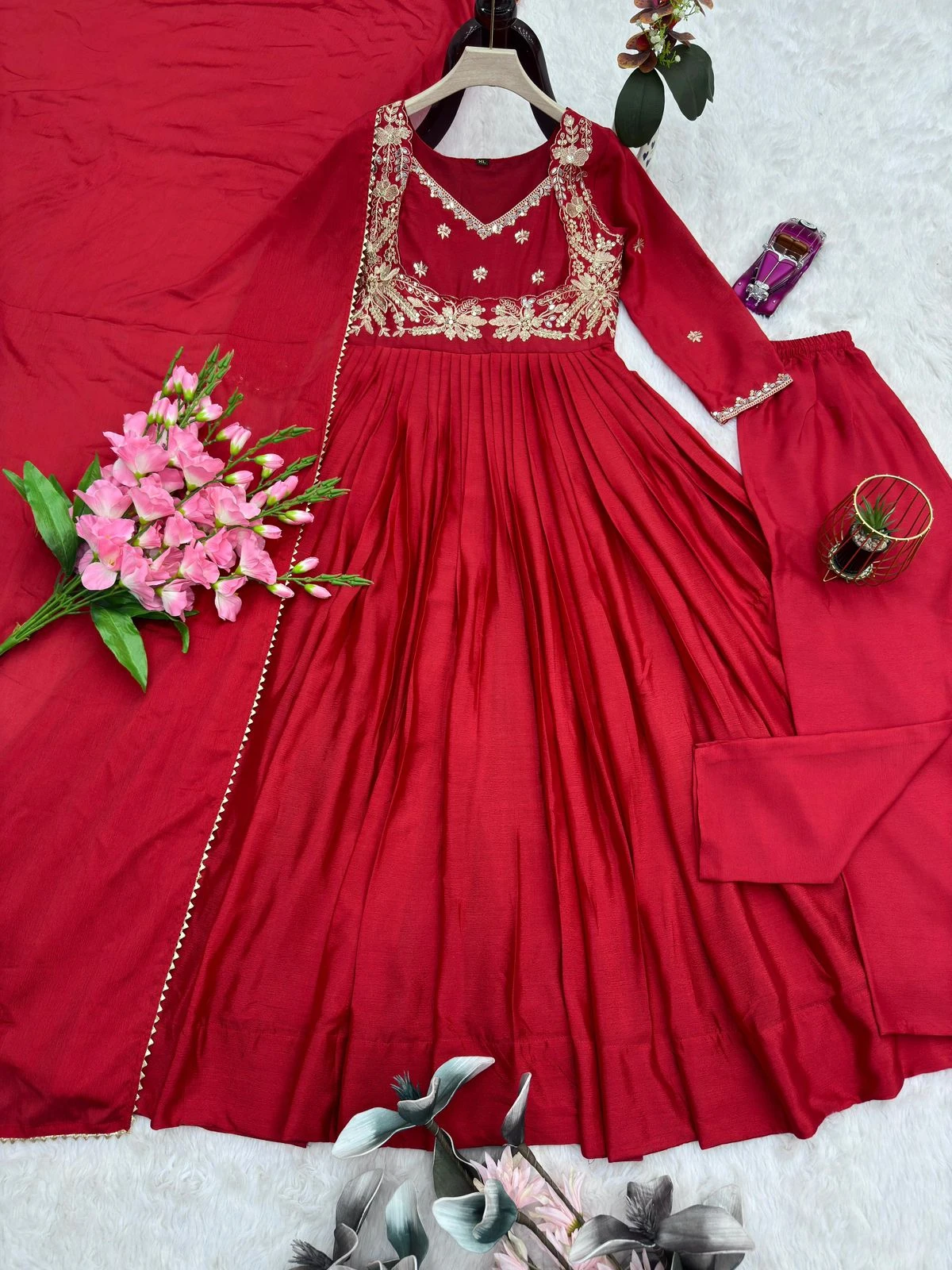Designer Party Wear Gown Pant Dupatta Collection