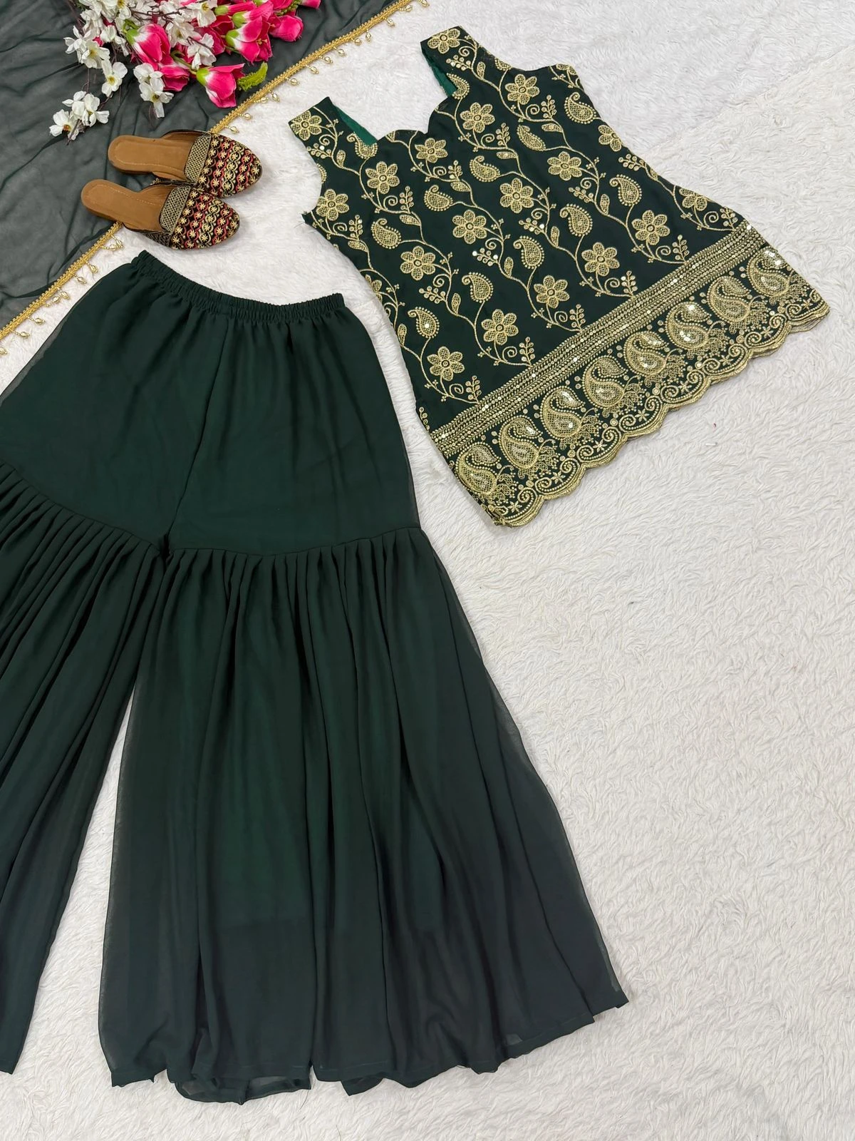 Designer Party Wear Sharara Palazzo Suit Collection