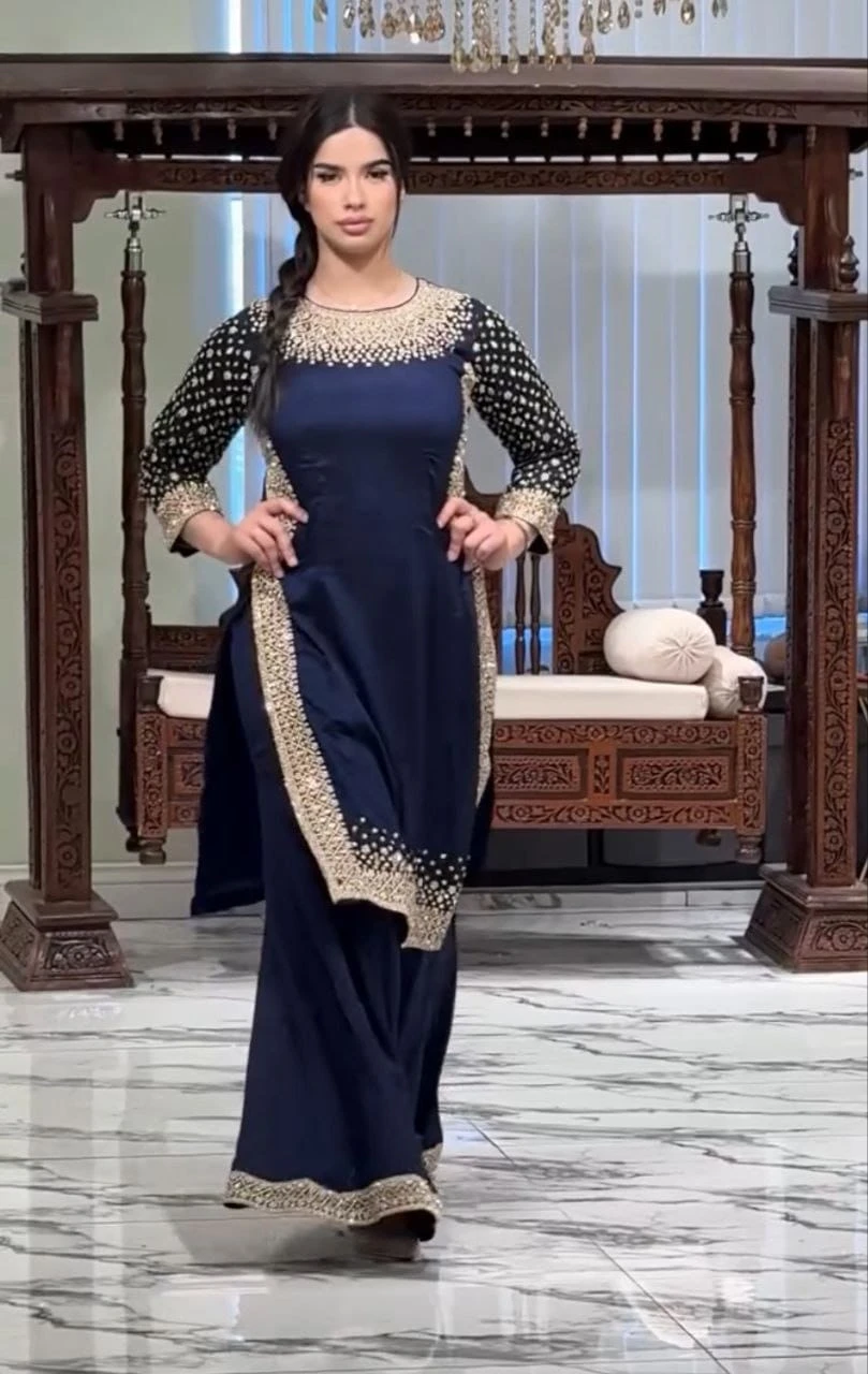 Designer Party Wear Sharara Suit Set