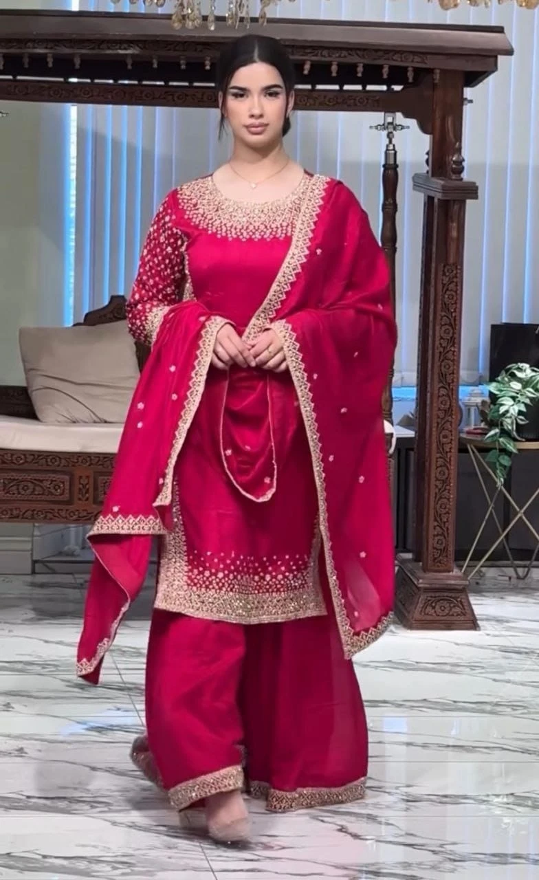 Designer Party Wear Sharara Suit Set