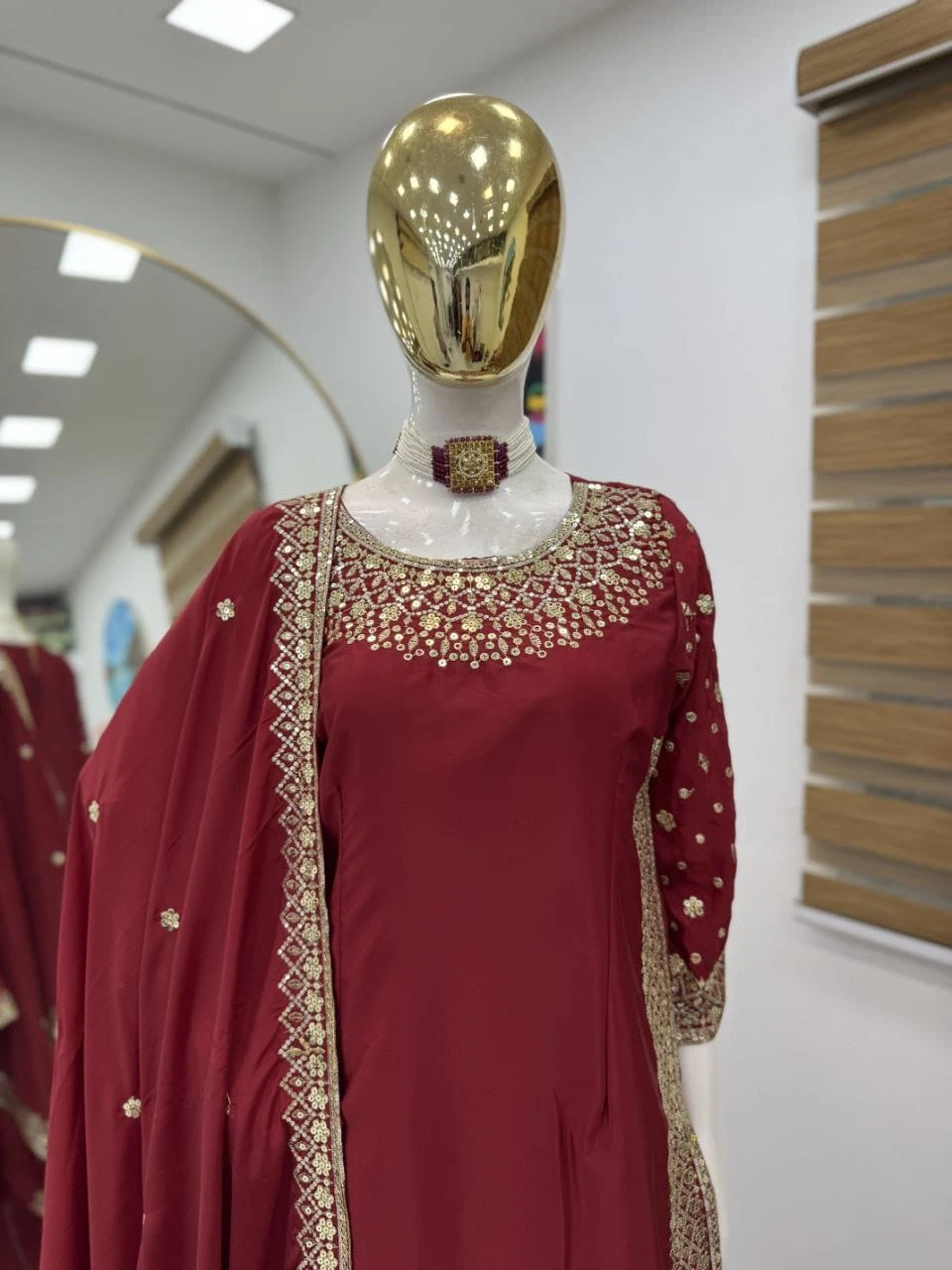 Designer Party Wear Sharara Suit Set