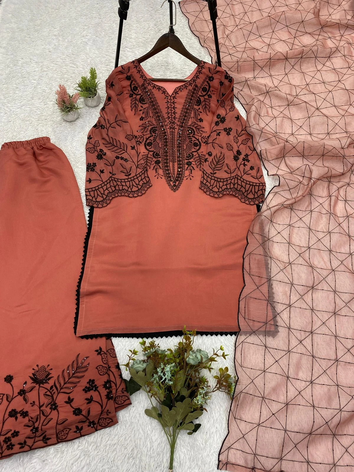 Designer Sequence Embroidered Palazzo Suit Collection