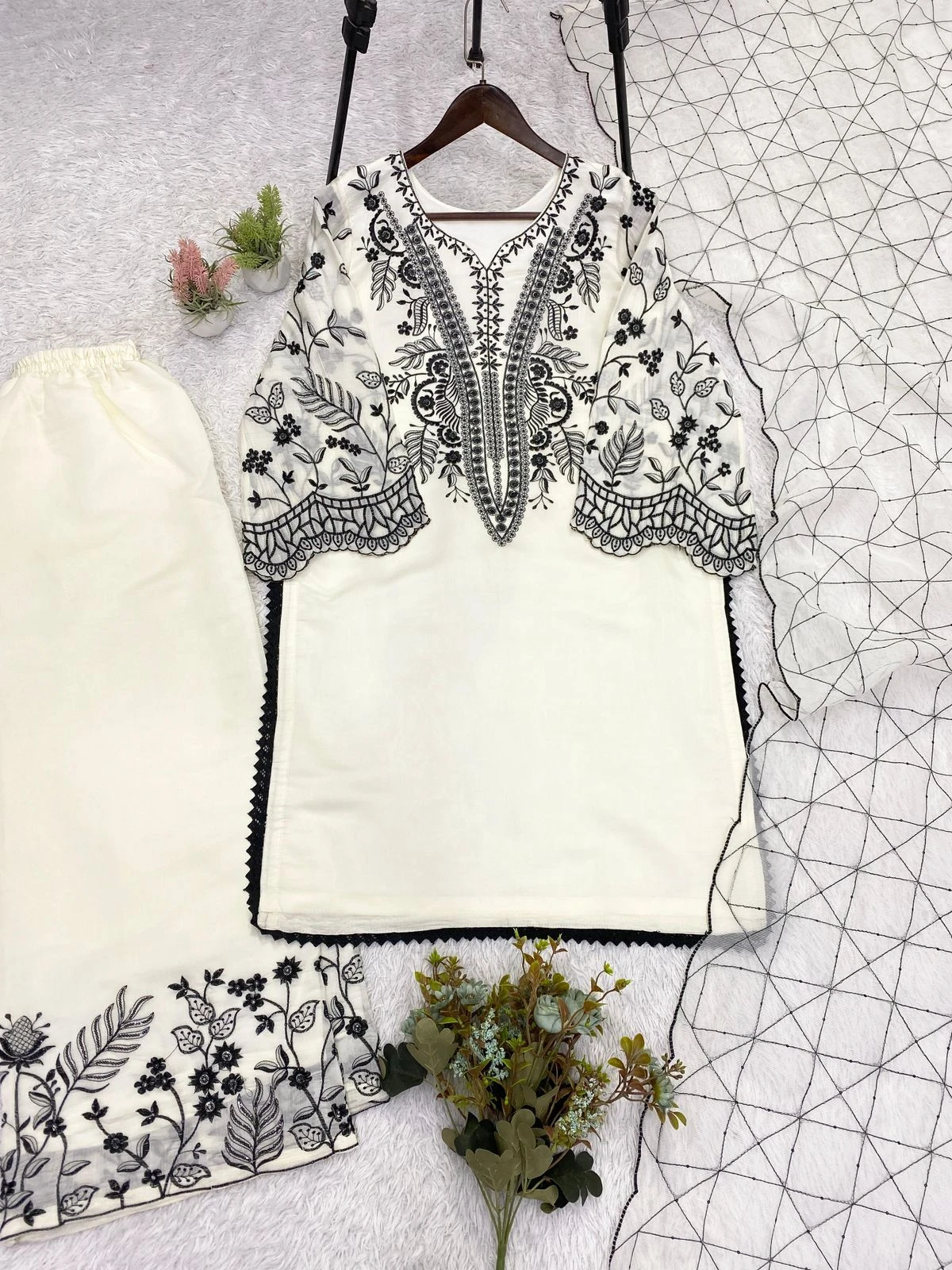 Designer Sequence Embroidered Palazzo Suit Collection