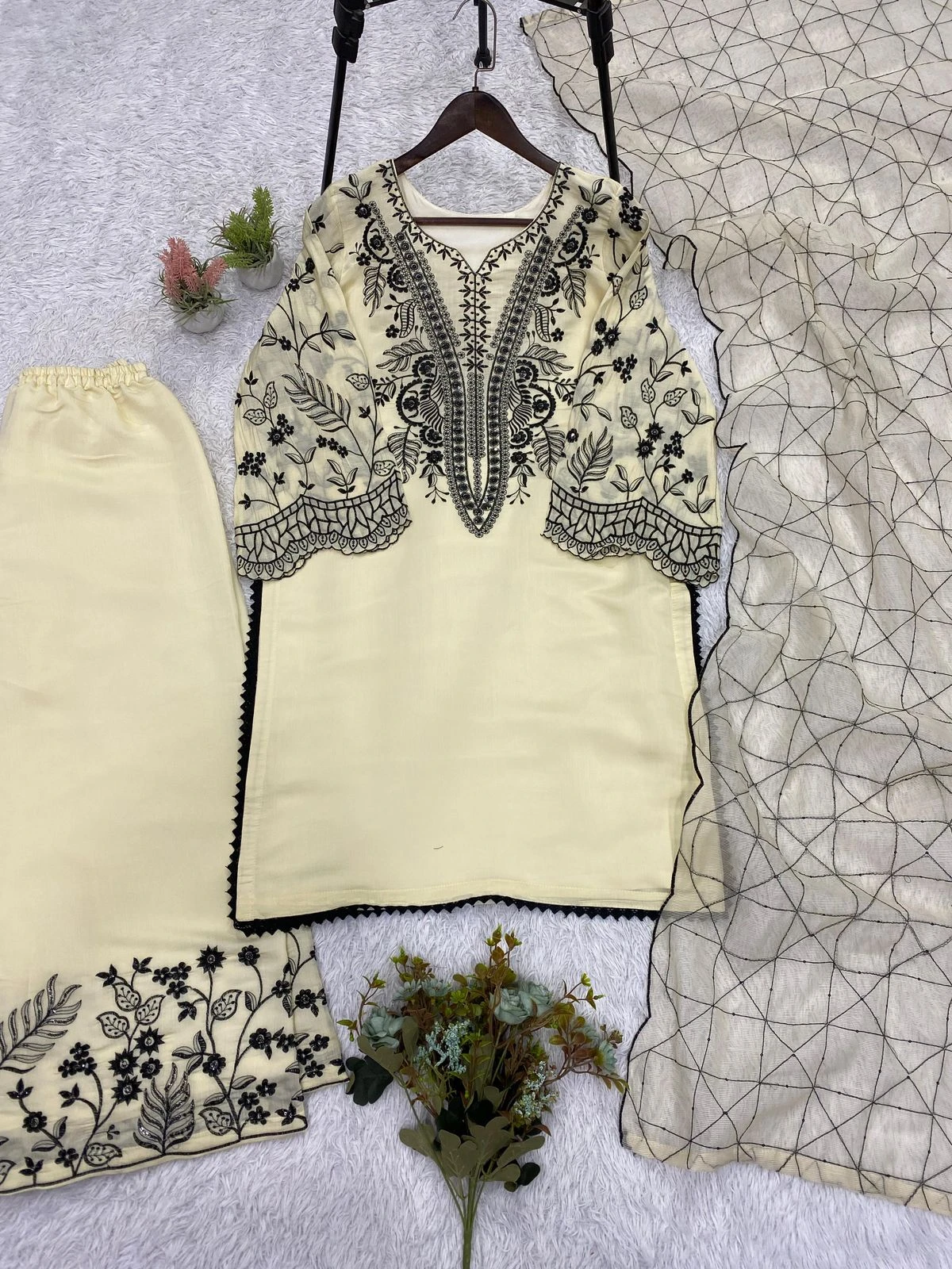 Designer Sequence Embroidered Palazzo Suit Collection
