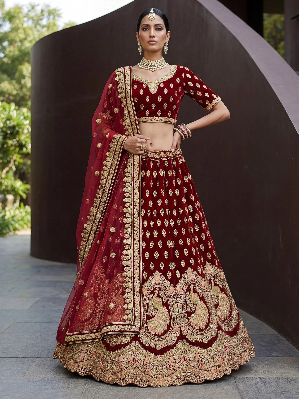 Designer Sequins Embroidered Lehenga Choli