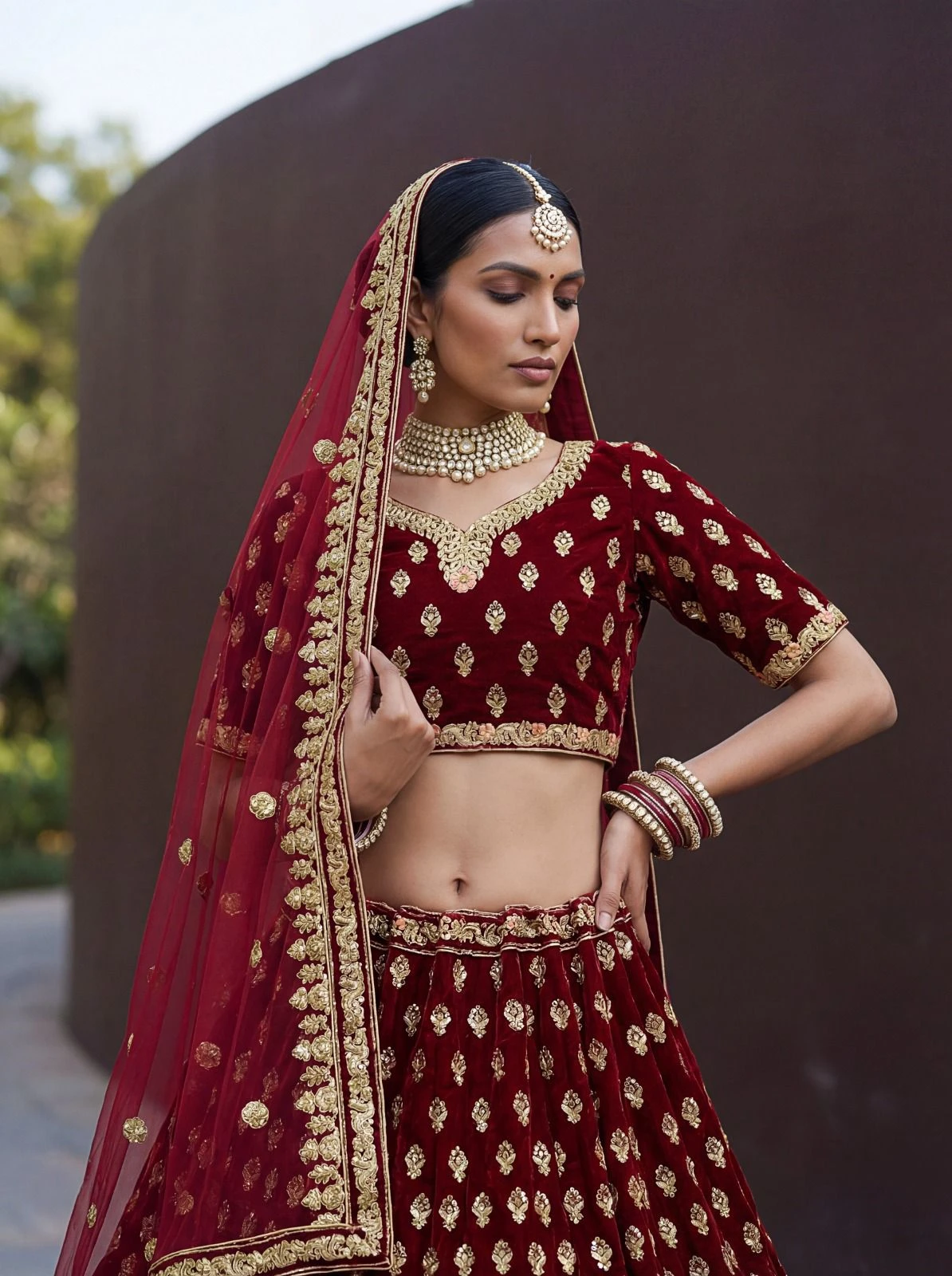 Designer Sequins Embroidered Lehenga Choli