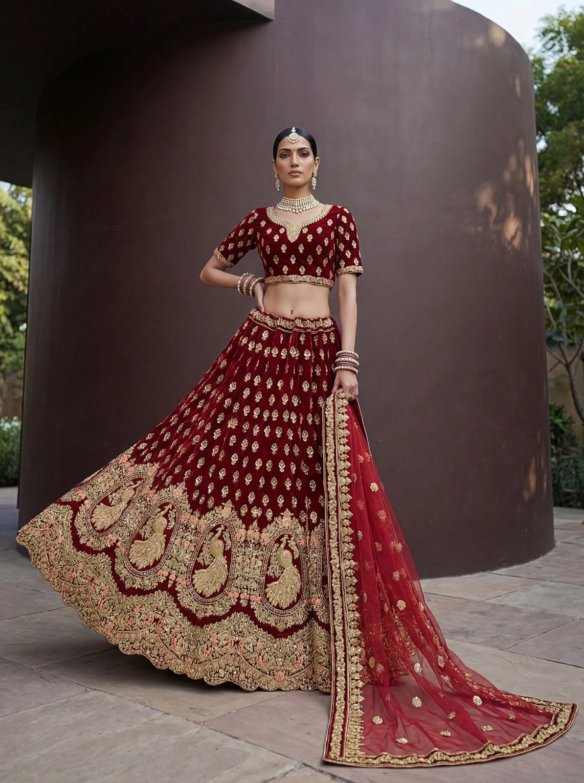 Designer Sequins Embroidered Lehenga Choli