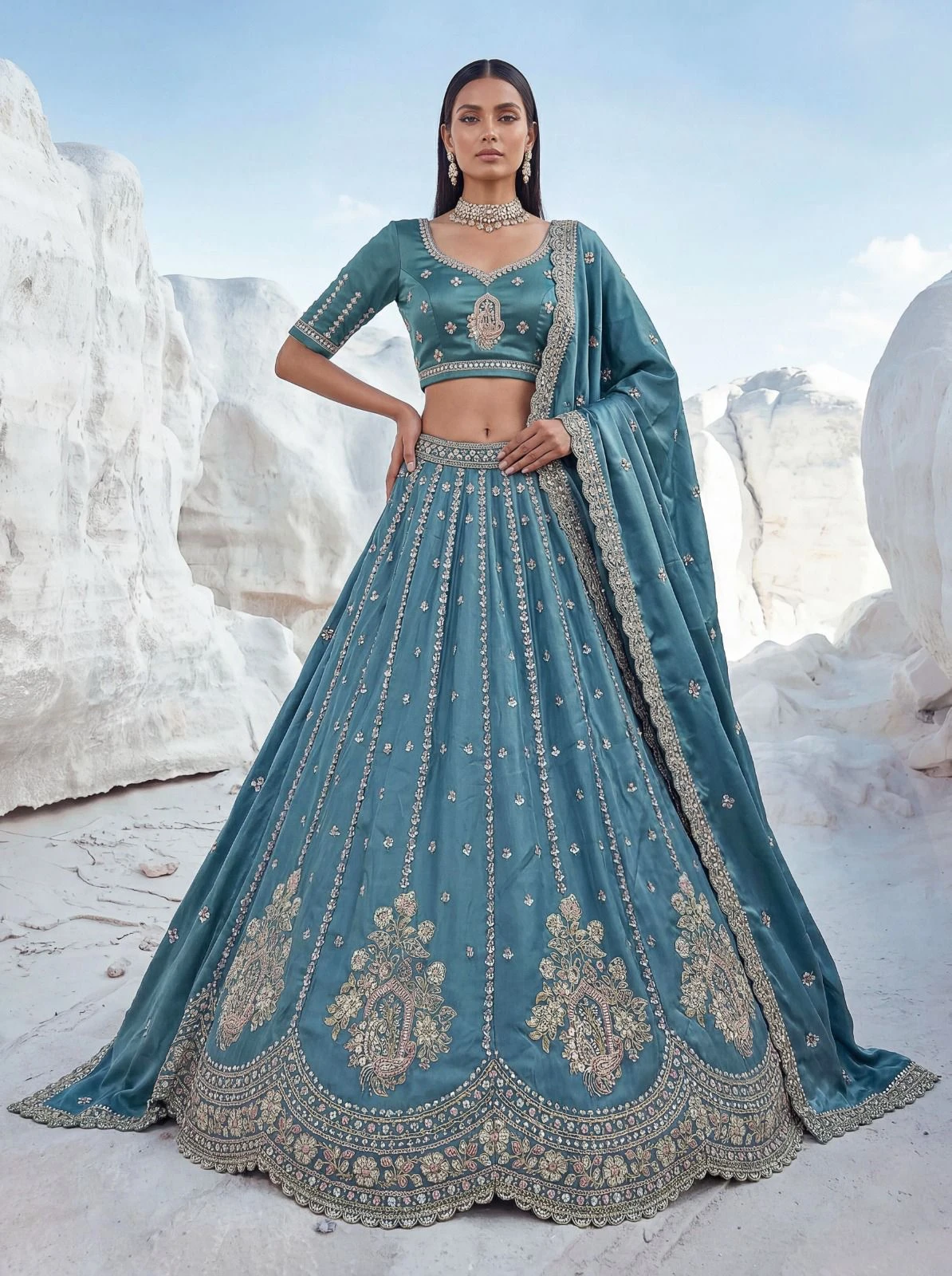Designer Silk Lehenga Choli 3023 Collection