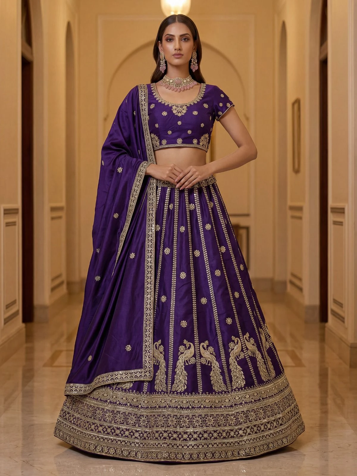 Designer Silk Lehenga Choli 3024 Collection