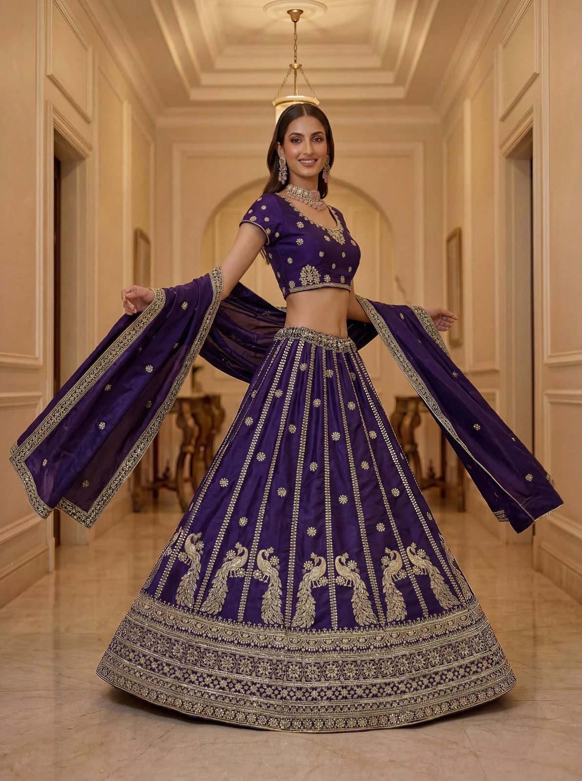 Designer Silk Lehenga Choli 3024 Collection