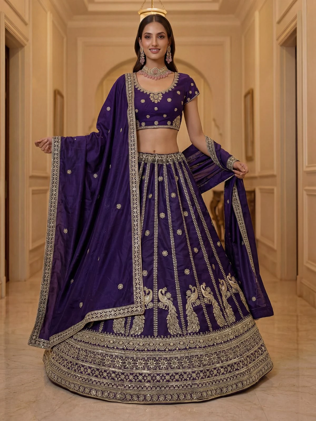 Designer Silk Lehenga Choli 3024 Collection