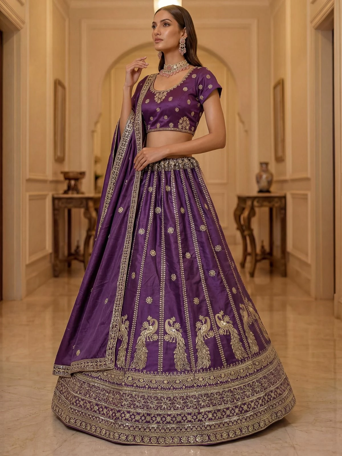 Designer Silk Lehenga Choli 3024 Collection