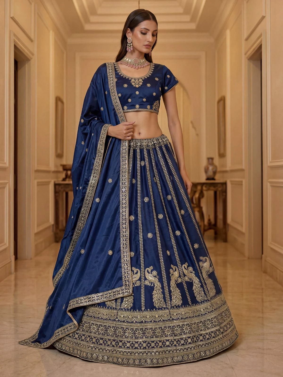 Designer Silk Lehenga Choli 3024 Collection