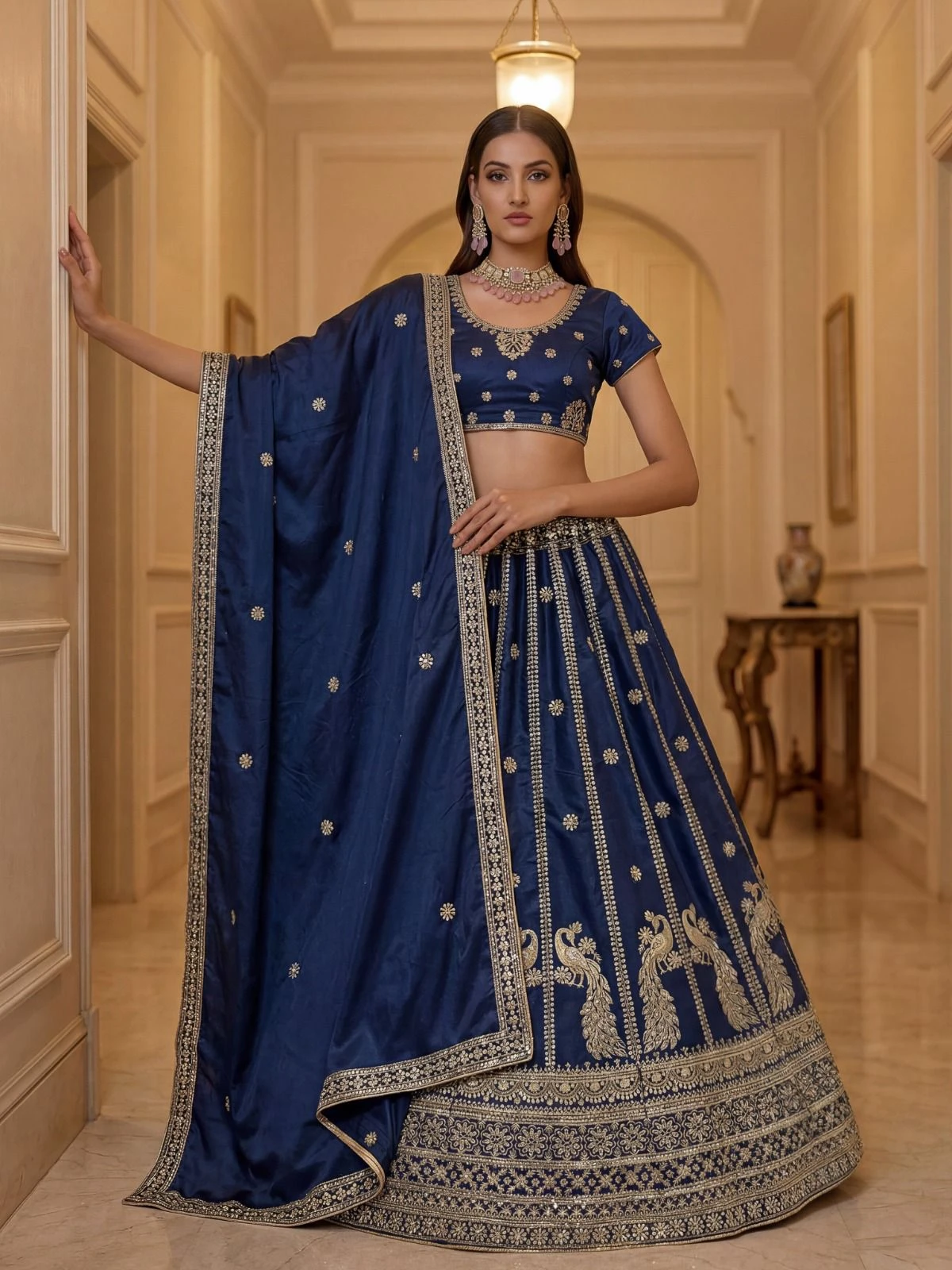 Designer Silk Lehenga Choli 3024 Collection