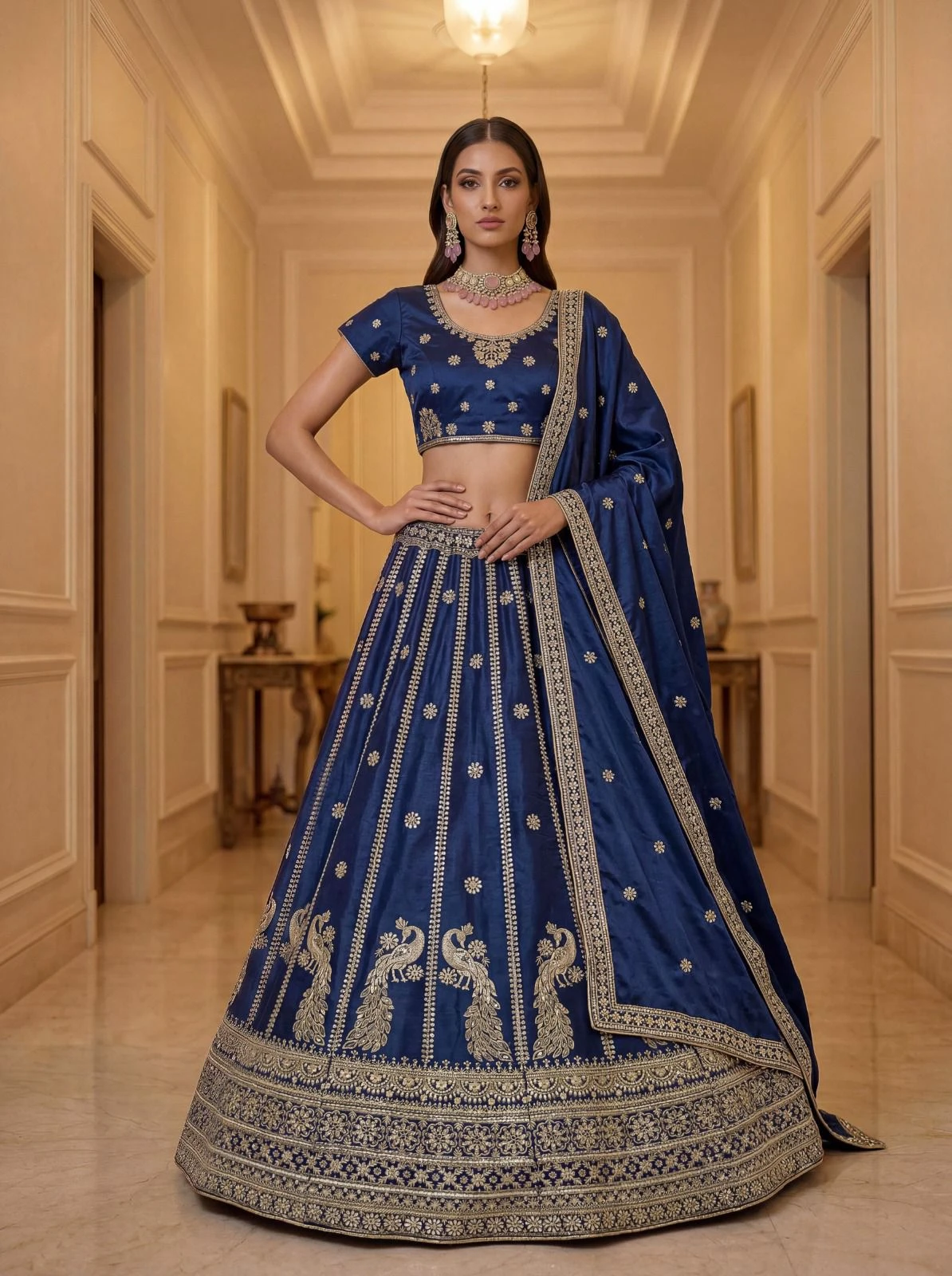 Designer Silk Lehenga Choli 3024 Collection