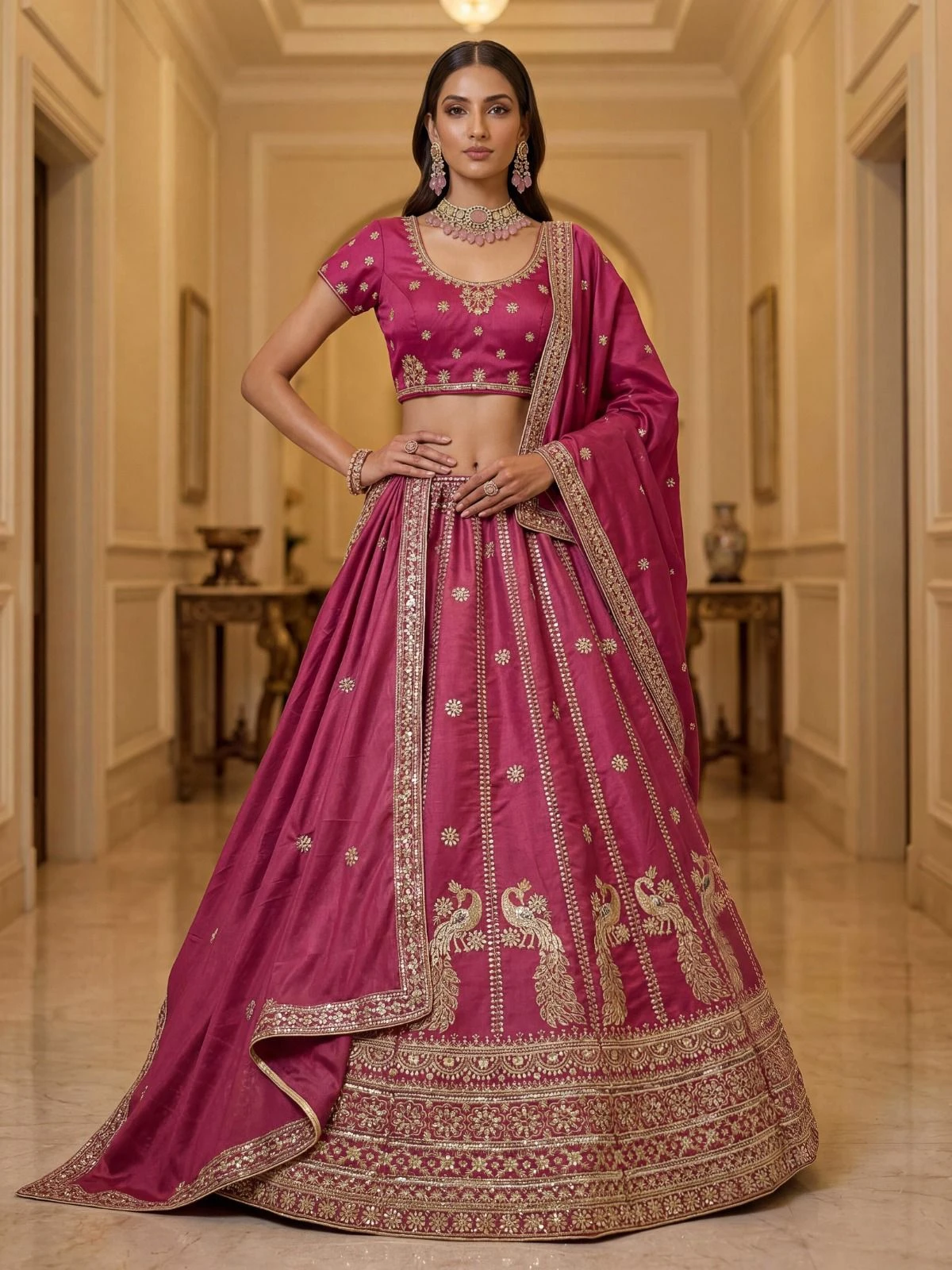 Designer Silk Lehenga Choli 3024 Collection