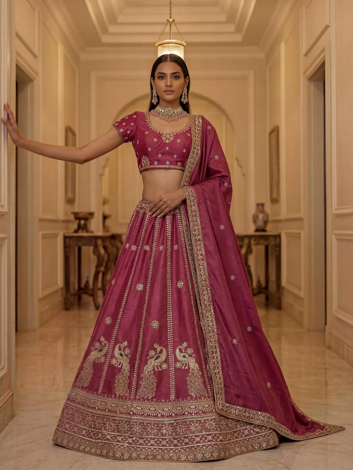 Designer Silk Lehenga Choli 3024 Collection
