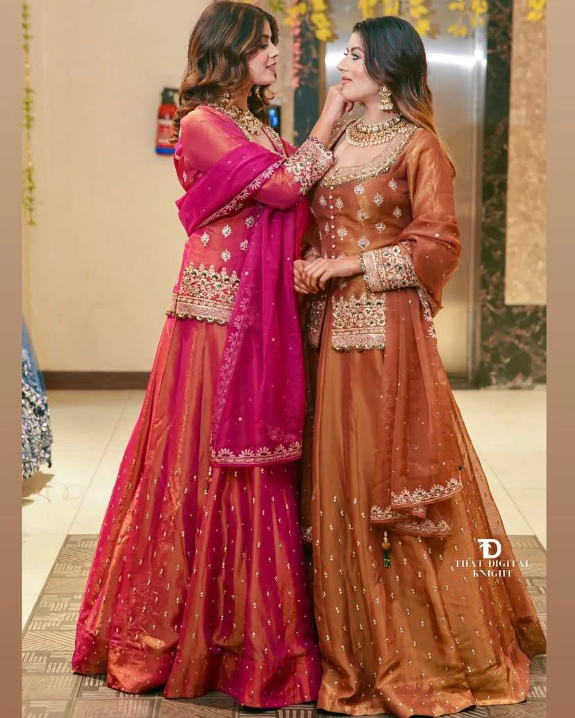 Designer Simmer Silk Lehenga Set
