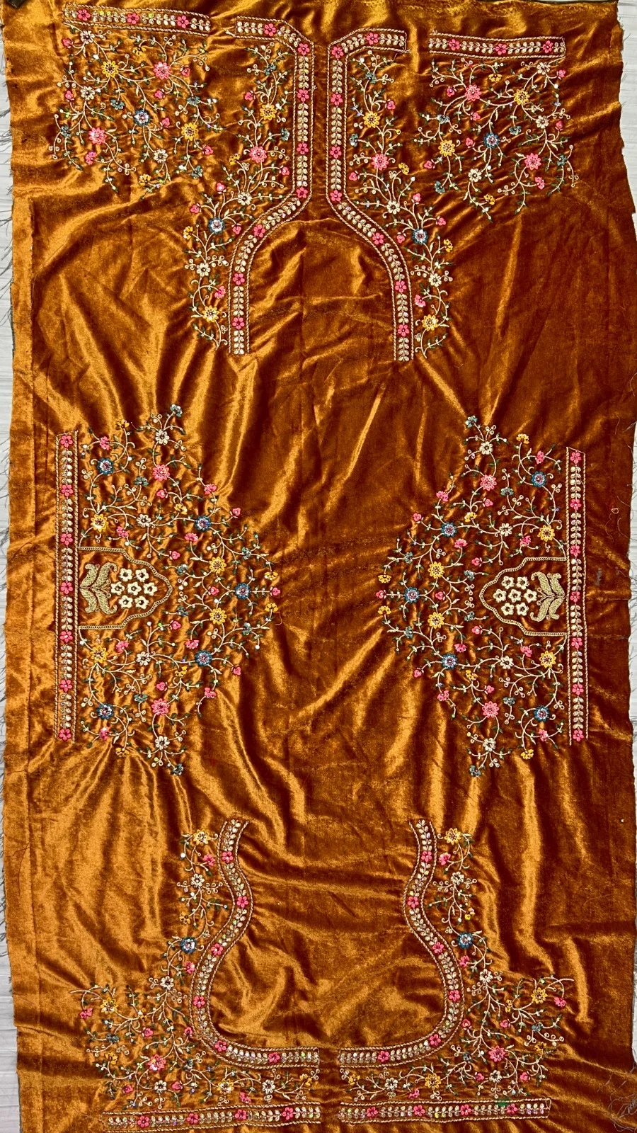 Designer Velvet Bridal Lehenga Choli Collection 2433