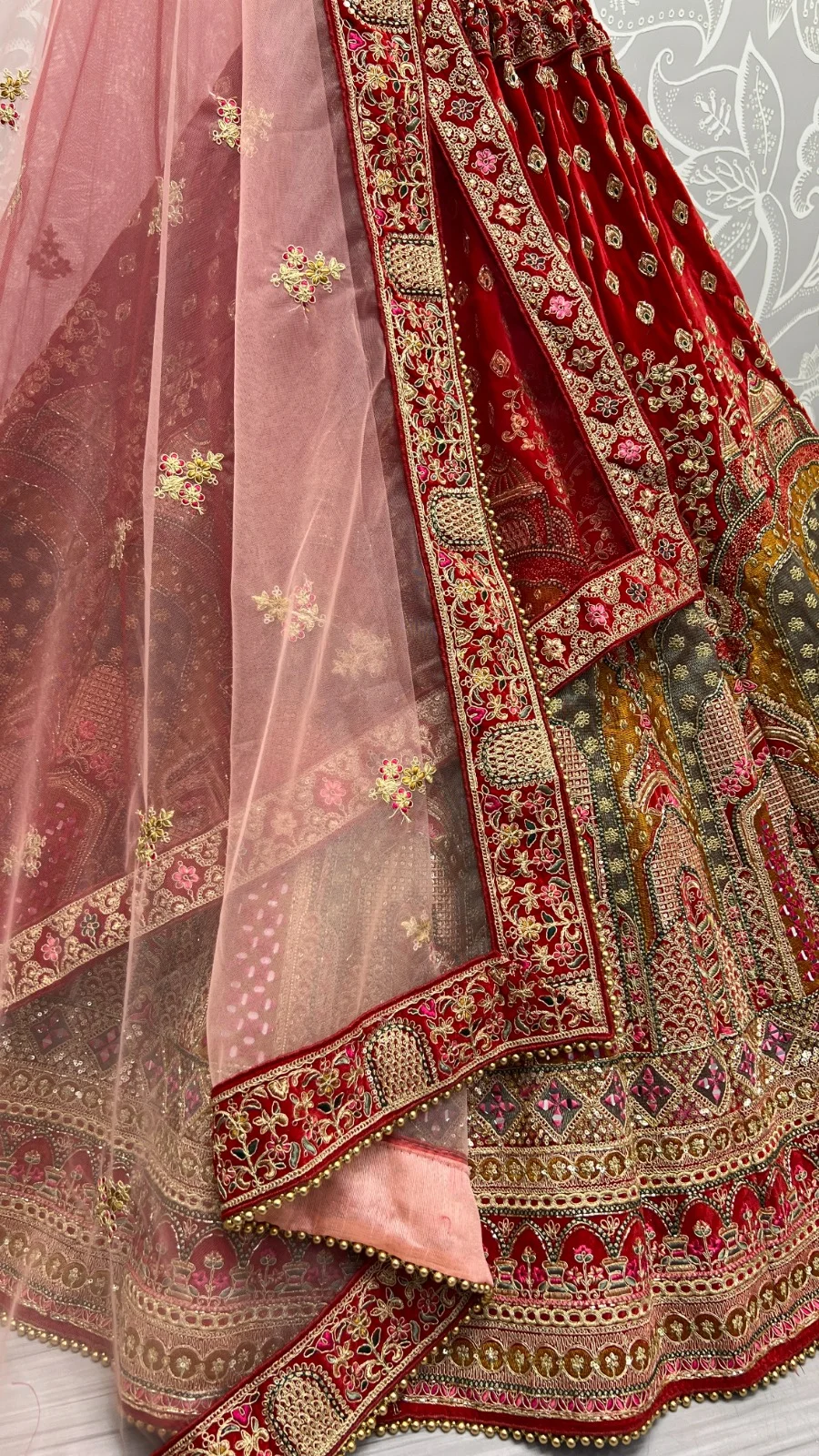 Designer Velvet Handwork Lehenga Choli 2404 Collection