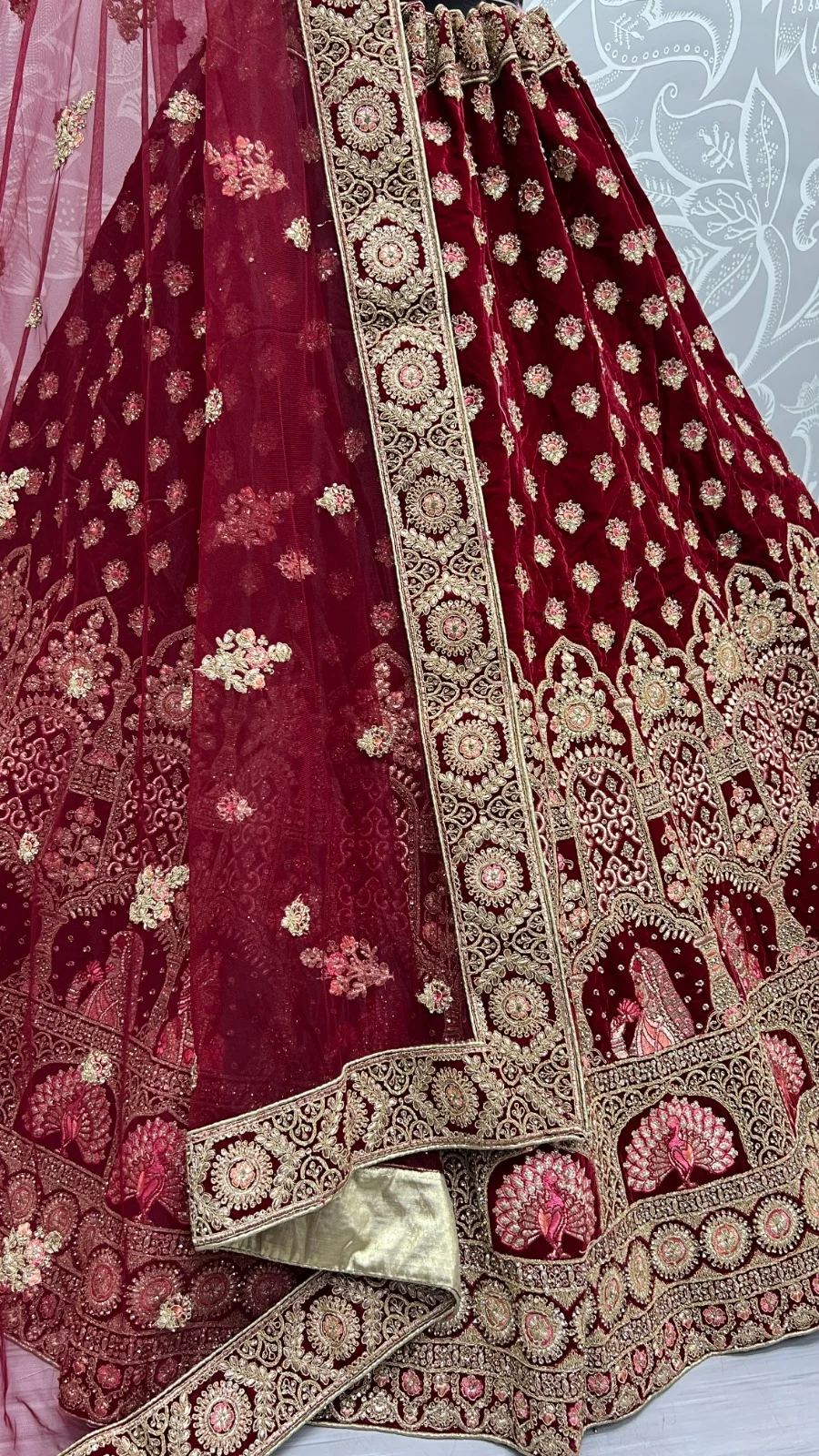 Designer Velvet Lehenga Choli Collection 2442