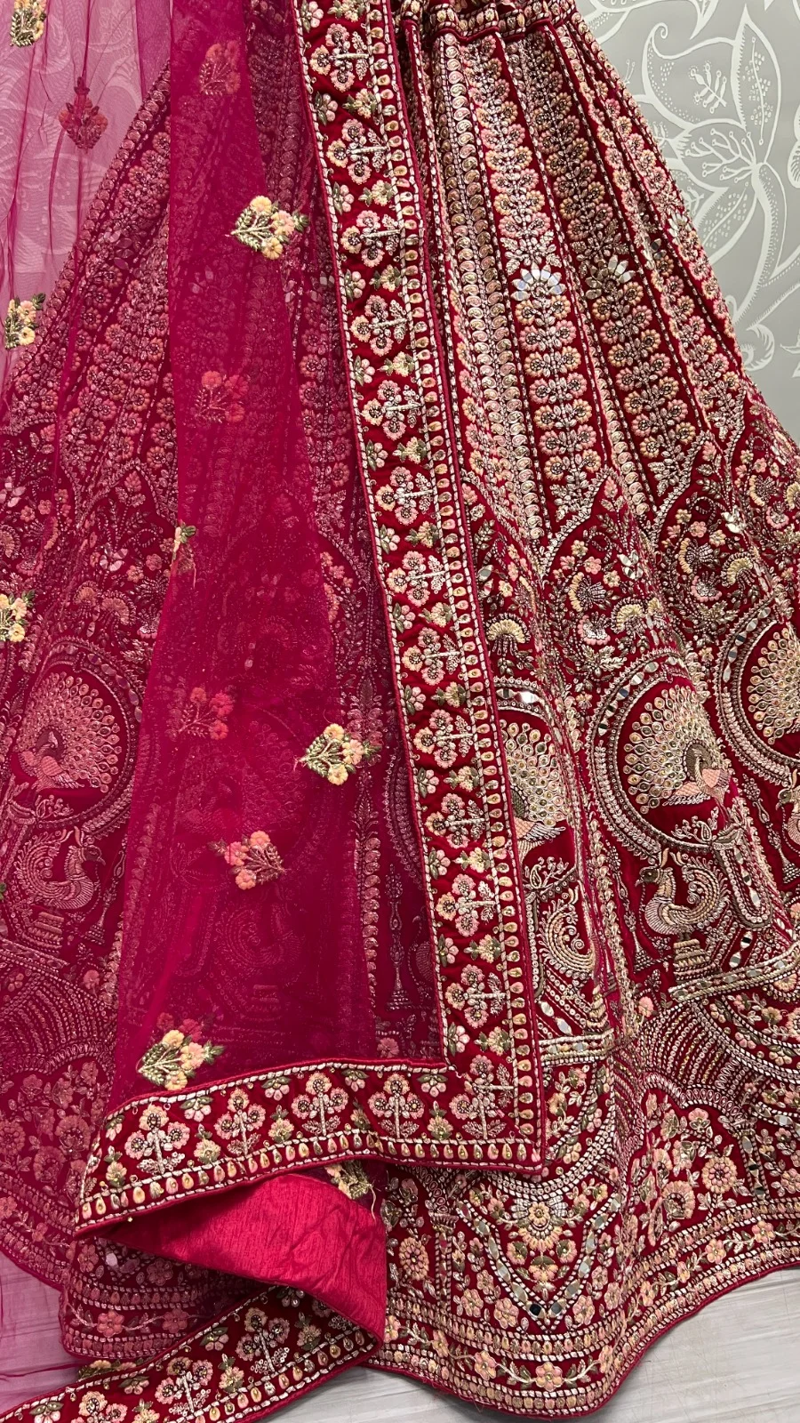 Designer Velvet Lehenga Choli Collection 2449