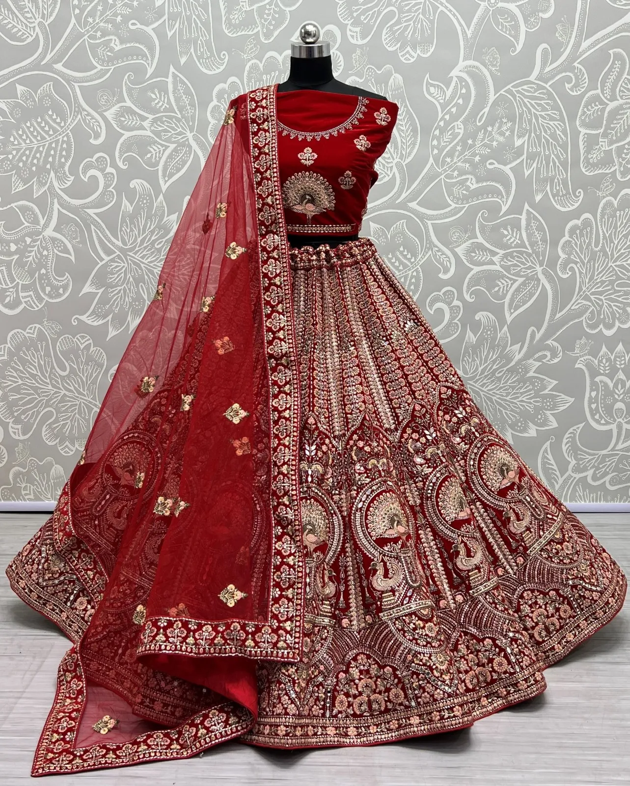 Designer Velvet Lehenga Choli Collection 2449